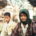 Children In The Pyay Market